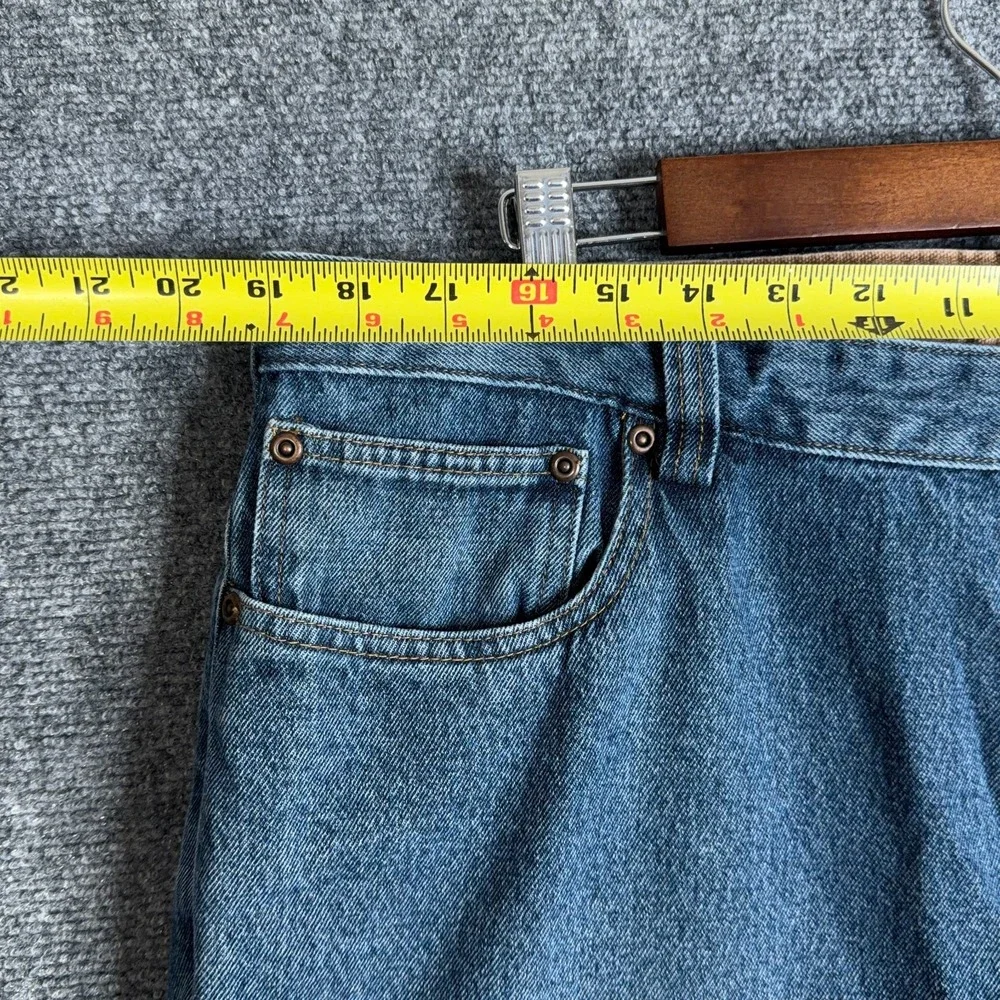 Duluth Trading Flex Ballroom Jeans Mens 40x30 Blue Relaxed Fit Straight Denim